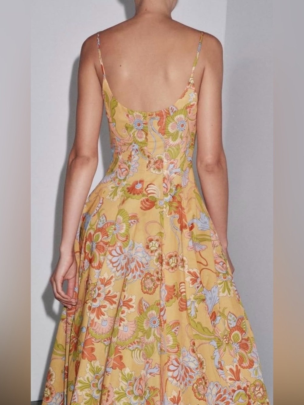 Zara ZW collection floral print dress NWT